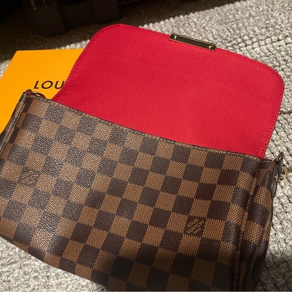 Inspired Damier Ebene Checkered. The Favorite PM Shoulder crossbody Bag. - Picture 3 of 12